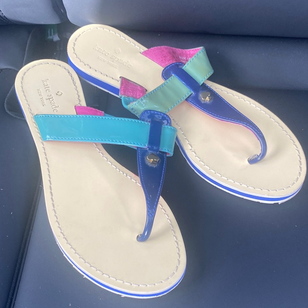 Kate Spade Blue and Green Sandals